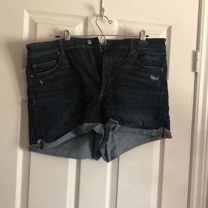 American Eagle dark wash shorts